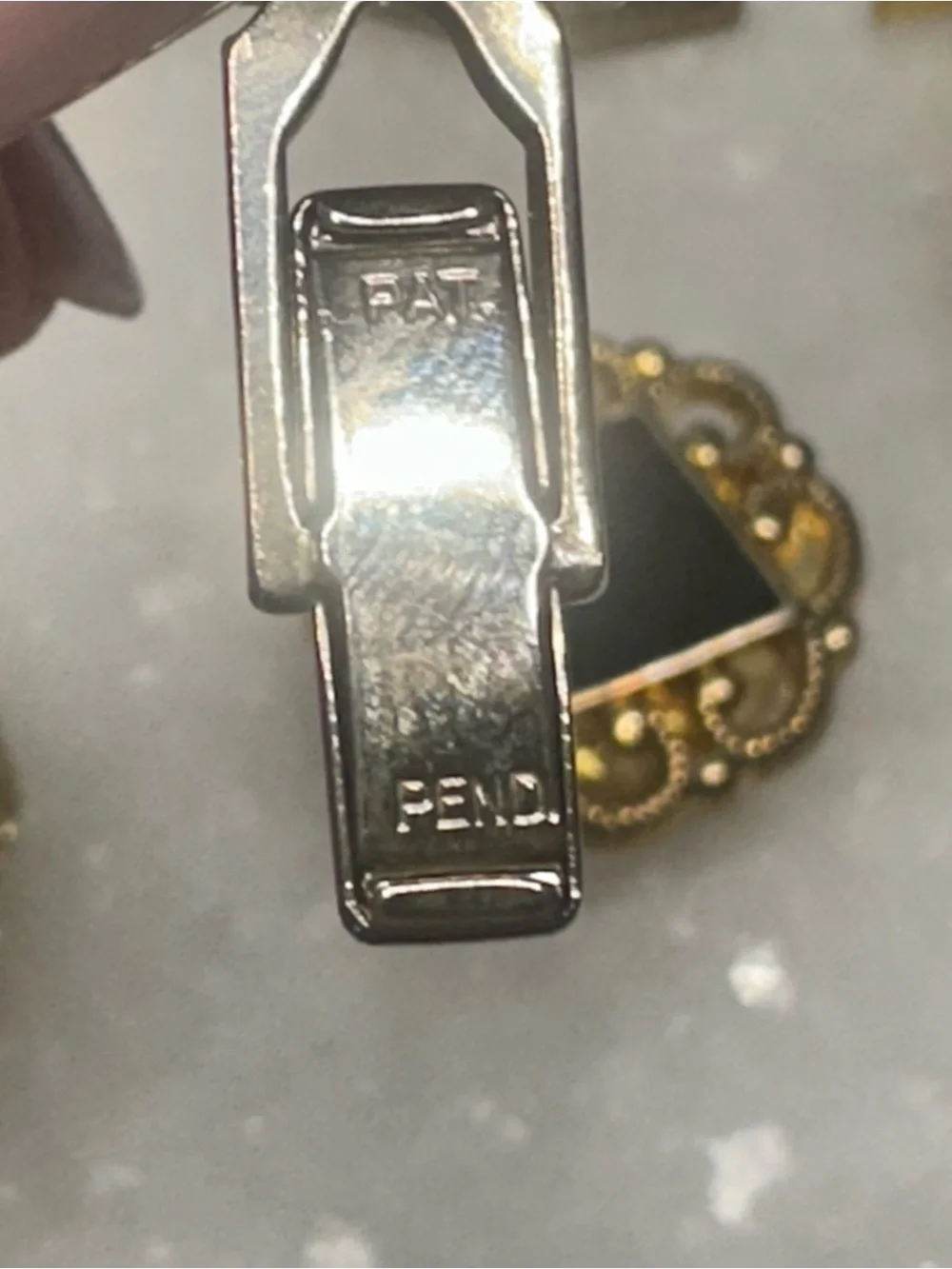 Vintage Men's Lot- Gold and Silver Tie Bar and Cufflinks